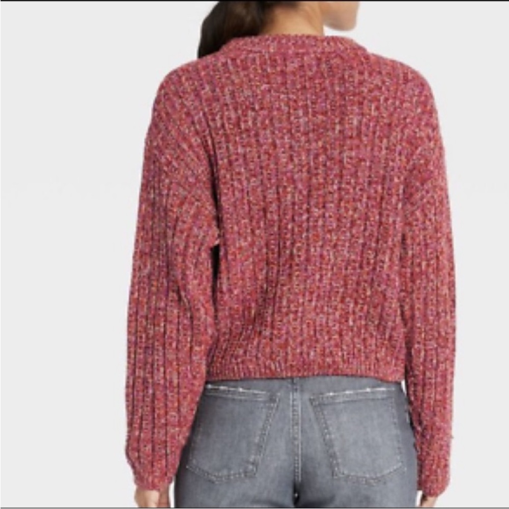 Universal Thread Ribbed
Crewneck Pink Sweater - Picture 2 of 9